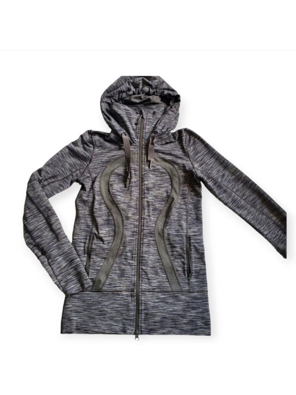 Size 6 Lululemon Sweater Pepper Gray Hoodie